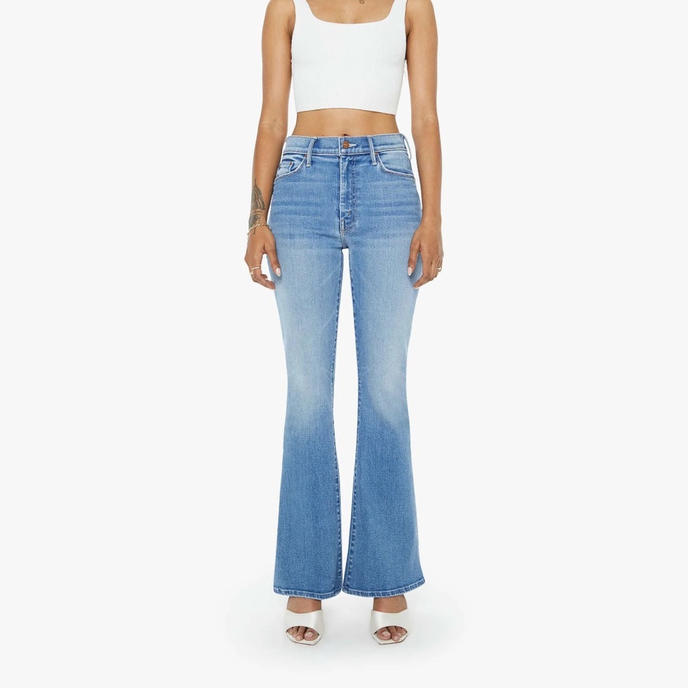 LIL' (Petite) MOTHER Weekender Jeans in Layover Size 25